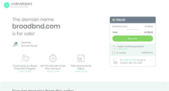 Desktop Screenshot of broadbnd.com