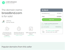 Tablet Screenshot of broadbnd.com